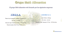 Tablet Screenshot of meloalimentos.com